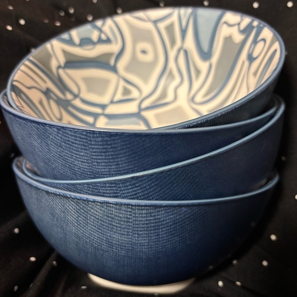 Other - Blue Patterned Ceramic Bowls